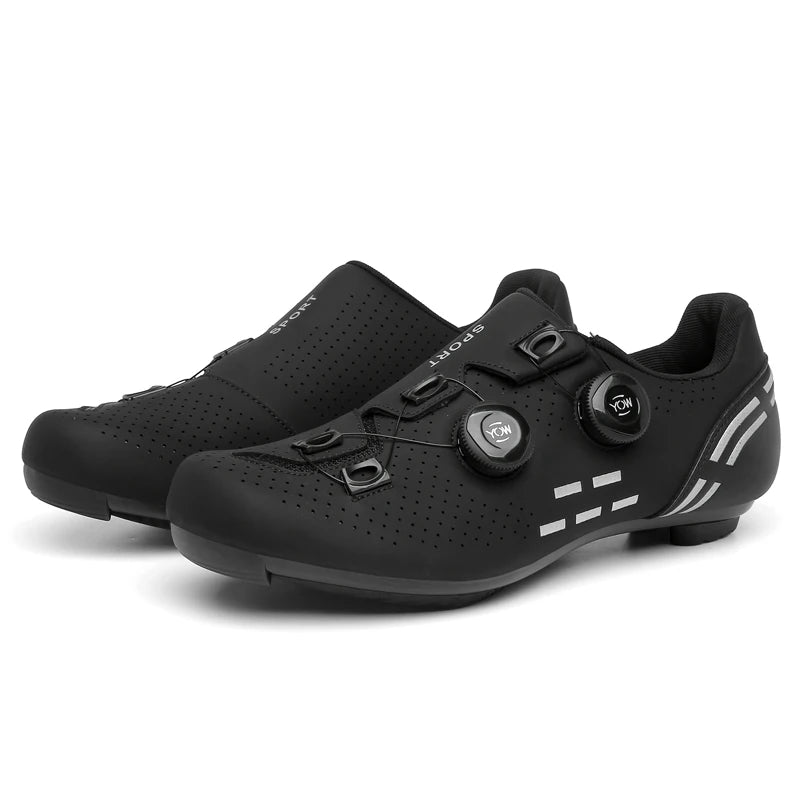 Sapatilha de ciclismo com travas, esportiva e de carbono