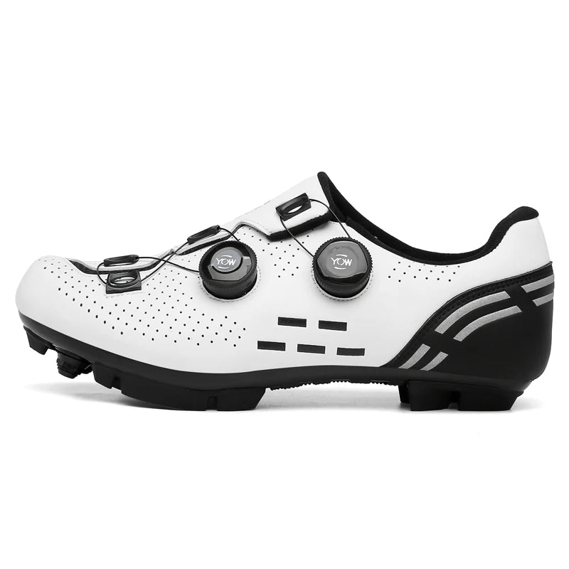 Sapatilha de ciclismo com travas, esportiva e de carbono