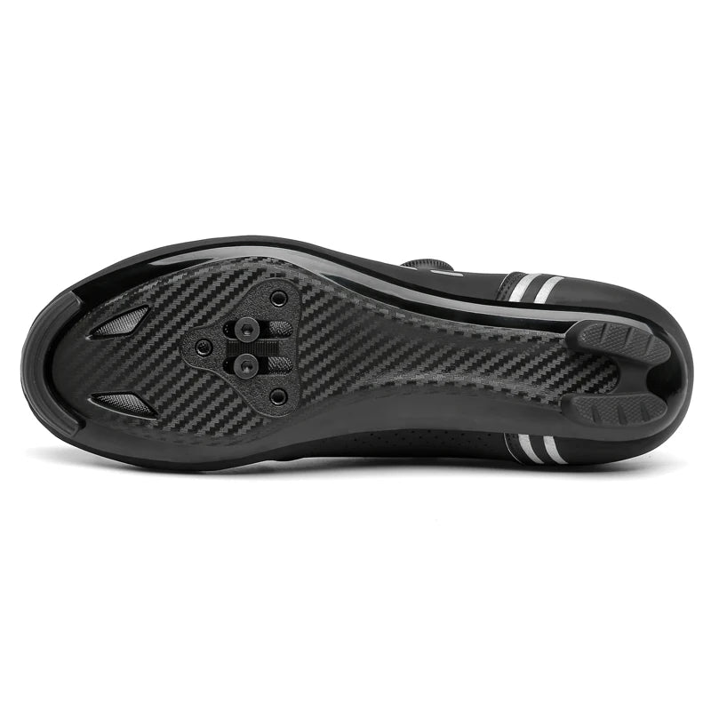 Sapatilha de ciclismo com travas, esportiva e de carbono