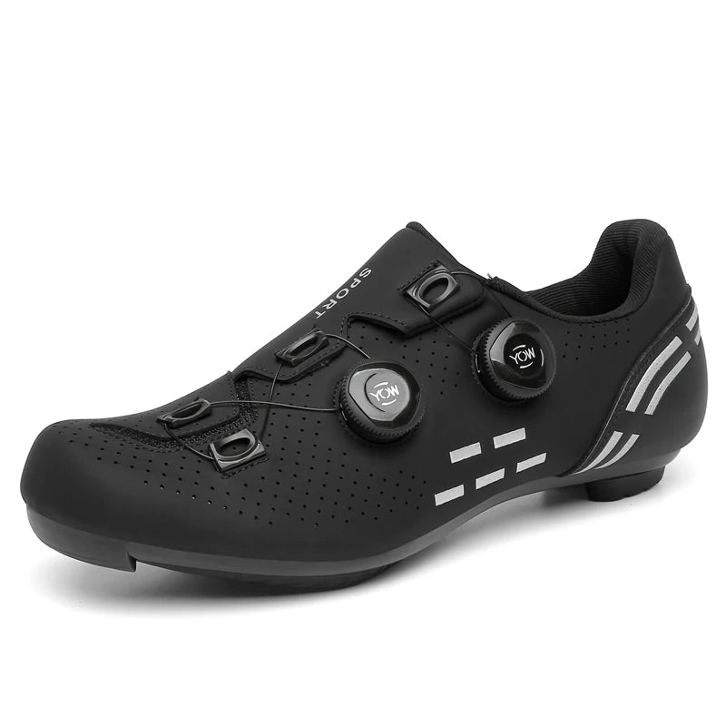 Sapatilha de ciclismo com travas, esportiva e de carbono