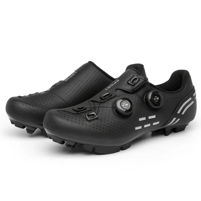Sapatilha de ciclismo com travas, esportiva e de carbono